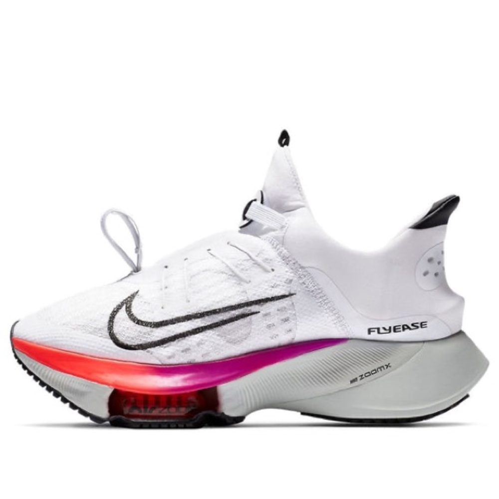 Nike Air Zoom Tempo NEXT% FlyEase White Coral Sneakers | Women's Size 6